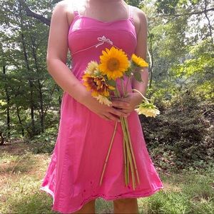 Pink summer sundress vintage women’s size 6